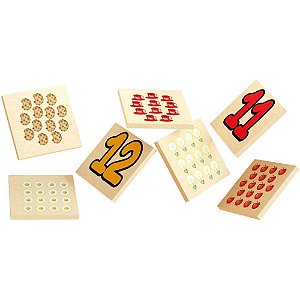 Jogo da Memoria Numeros e Quantidades Madeira