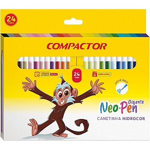 Caneta Hidrografica NEO-PEN Gigante 24 Cores