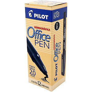 Caneta Hidrografica Office Pen 2.0MM Preta