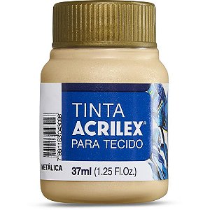 Tinta para Tecido Metalica 37ML Ouro