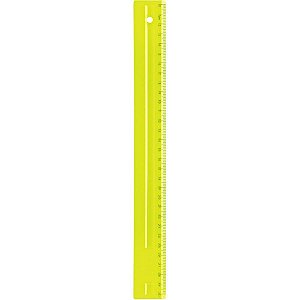 Regua de Poliestireno FULL Color 30CM Verde Limao