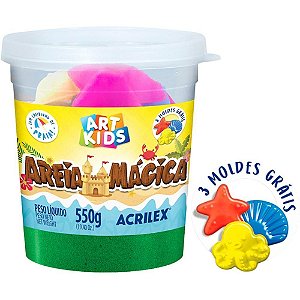Massa Areia Areia Magica Verde 550G C/MOLD
