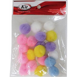 Aviamento Pompom MULTICOLOR#1 25MM C/20UNIDADES Pacote