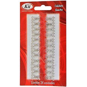 Aviamento Colchete Gancho N.02 Prata BL.C/24