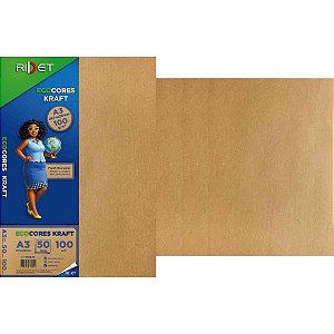 Papel KRAFT Folha KRAFT A3 100G. 50FLS