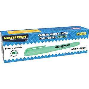 Caneta Marca Texto MP 612 Pastel Verde