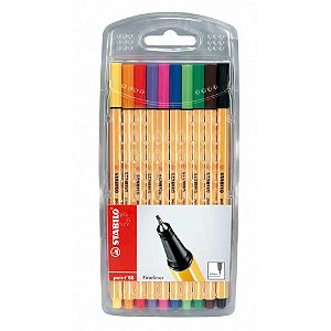 Caneta Stabilo 88/10 Point 10 Cores