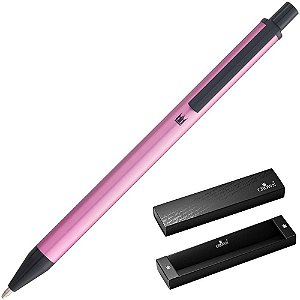 Caneta Esferografica Metalic Esfera Rosa