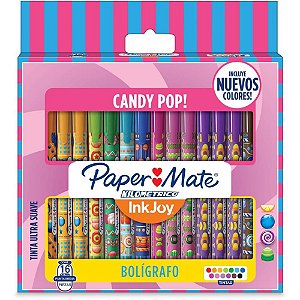 Caneta Esferografica KM 100 CANDY POP 16CORES