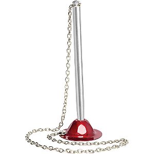 Caneta Fixa Chapeu Polida C/SUPORTE Vermel