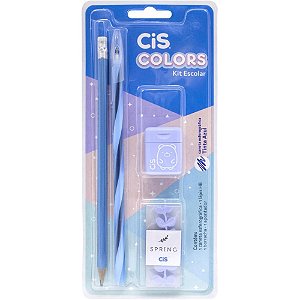 Kit Escolar CIS Colors 4PCS Azul