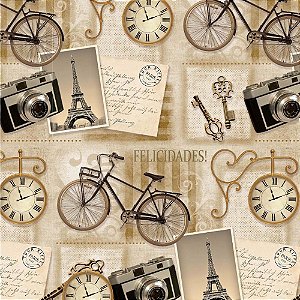 Papel Presente Bobina Couche 60CM. MOD.245 Vintage 100M - Gessele