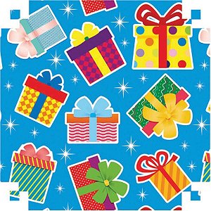 Papel Presente Bobina Couche 60CM.MOD.429 PRESENTES/FESTAS 100MT VMP