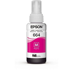 Refil de Tinta EPSON 664 Magenta 70 ML.