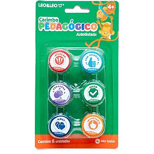 Carimbo Pedagogico 6 Modelos Sortidos (7897256220954)