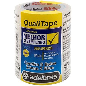 Fita para Empacotamento Qualitape 24MMX50M. Transparen