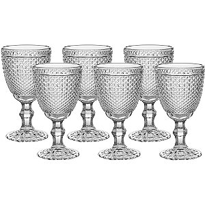Copo de Vidro JG Taca Bico de Jaca 320ML 6PC