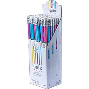 Lapis Preto Redondo Lunix C/BORRACHA (S)