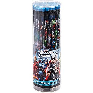 Lapis Preto Redondo Decorado THE Avengers HB Nº2 C/BORRACHA
