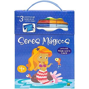 Livro Infantil Colorir Magico Sereias C/CANE 80P