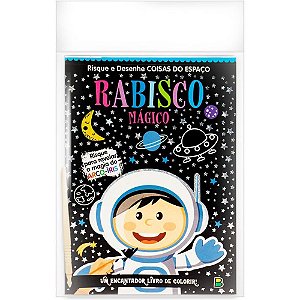 Livro Infantil Colorir Rabisco Magico Espaco 8PAG.