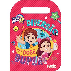 Livro Infantil Colorir CARREGUE-ME Maria Clara e JP