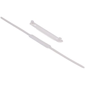 Grampo Trilho Plastico Estendido Branco
