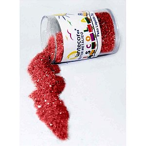 Glitter PVC Vermelho Potes 3G.