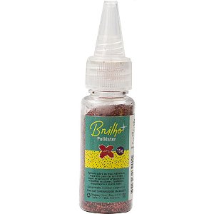 Glitter Poliester Bisnaga 15GR. Vermelho