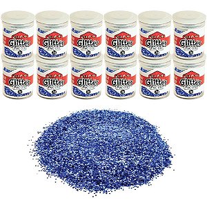 Glitter PVC Azul Royal Pote 3G.