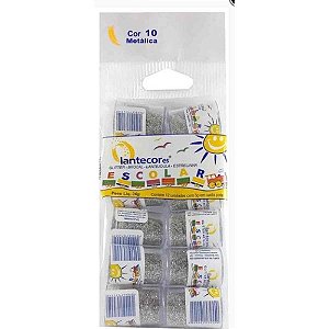 Glitter PVC Prata Potes 3G.