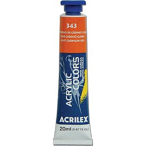 Tinta Acrilica ACRYLIC Colors 20ML Vermelh