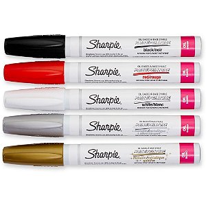 Pincel Marcador Artesanato Sharpie Paint OIL Medio 5 Core