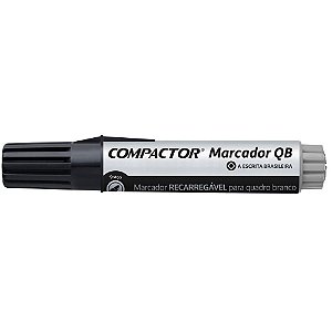 Pincel Quadro Branco Preto C/2 Pontas e Reab. 30ML.