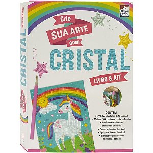Livro Brinquedo Ilustrado Mania do Cristal Unicornio KIT