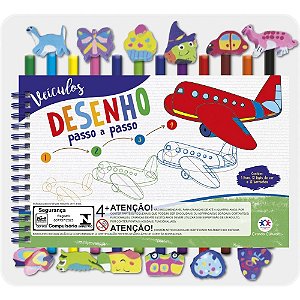 Livro Brinquedo Ilustrado KIT Divertido Veiculos