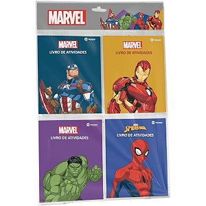 Livro de Atividades Marvel Solapa 10,5X13,5 24P PCT.C/04