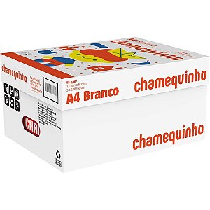 Papel Sulfite A4 Chamequinho 75G.BCO C/100F