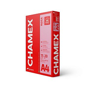 Papel Sulfite A4 Colorido Chamex 75G Rosa