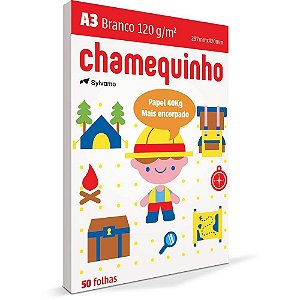 Papel Sulfite A3 Chamequinho 120GR PCT.C/50