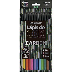 Lapis de COR Redondo Carbon Line 12 Cores PCTE C/6 - Leonora