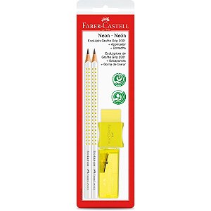 Lapis Preto Triangular Ecolapis GRIP 2001 Neon AM KIT