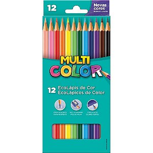 Lapis de COR Sextavado Multicolor Super ECO 12 Cores