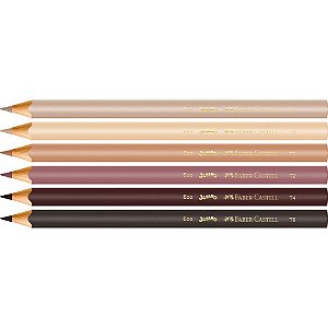 Lapis de COR Jumbo Caras e Cores 6CORES