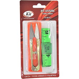 Tesoura Costura Arremate + Fita Metrica KIT