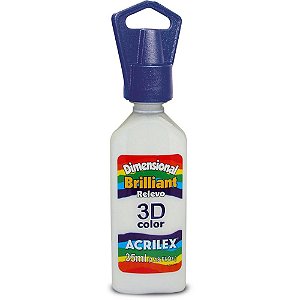 Tinta Relevo Dimensional Brilhante Branco 35ML