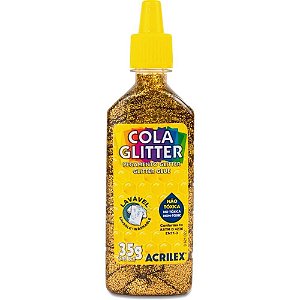 Cola com Glitter Tubo 35G. Ouro