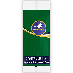 Papel para Bala VD.BAND. 90X220MM 1 Franja 48F