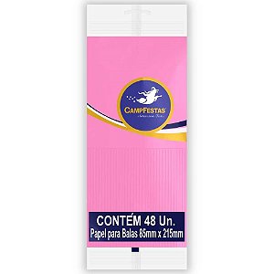 Papel para Bala Rs.claro 90X220MM 1 Franja 48F
