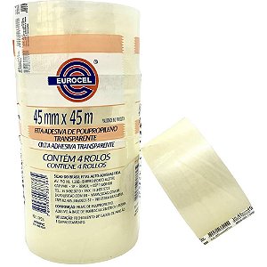 Fita para Empacotamento PP 33 45MMX45M Transparente